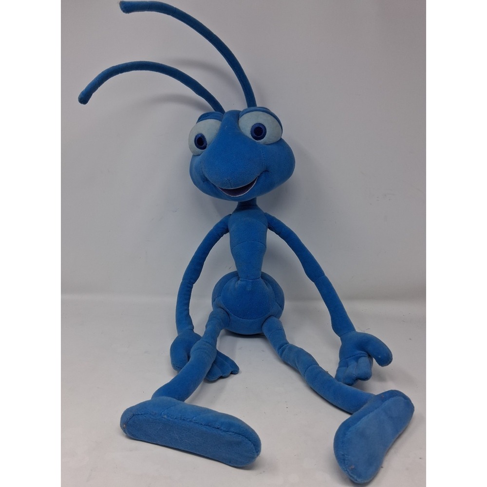 A Bugs Life Disney Poseable Flik Plush Toy Disneyland Made In UK 2' Bendable